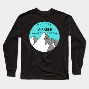 Adventure Travel Mountain Art Long Sleeve T-Shirt